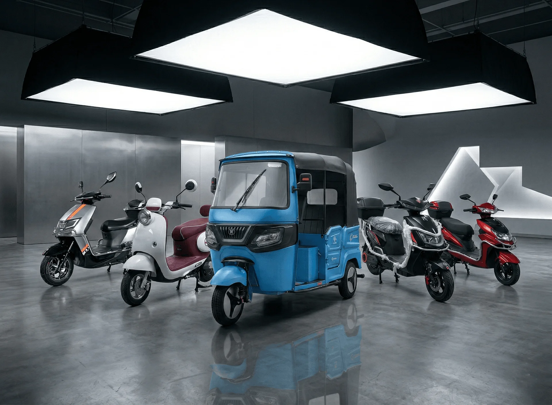 HERMI Lineup of Electric Bikes and Tuk Tuks